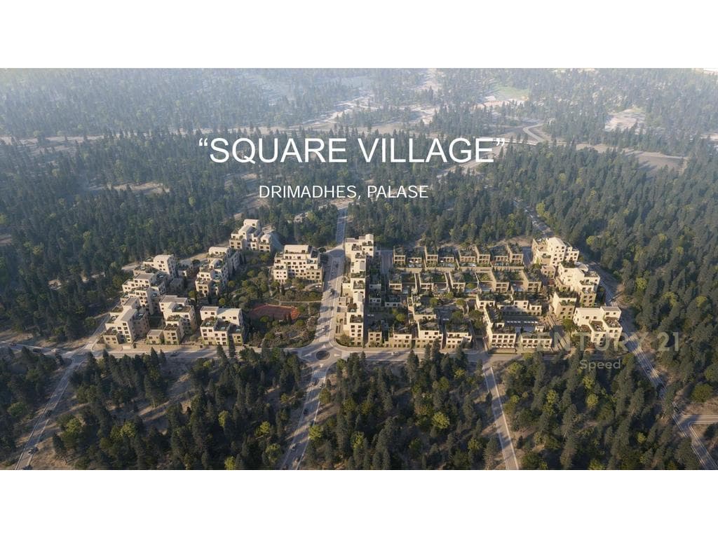Apartament 2+1 dhe post parkimi në shitje në Dhërmi, Vlorë ne kompleksin Square Village!!