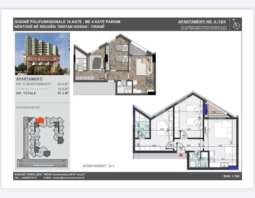 Apartament në shitje Zogu i Zi (Tiranë - qyteti)