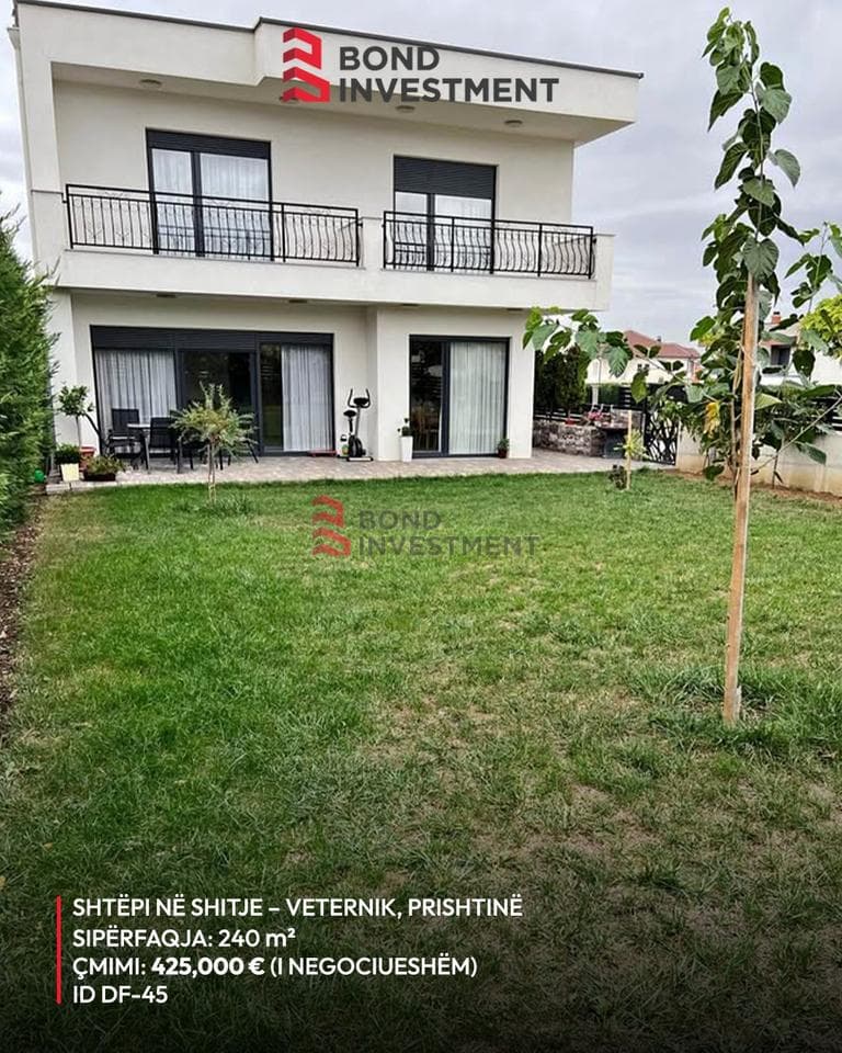 Shtëpi 5+4 Në Shitje në Veternik, Prishtinë - 425,000€ | 240 m²