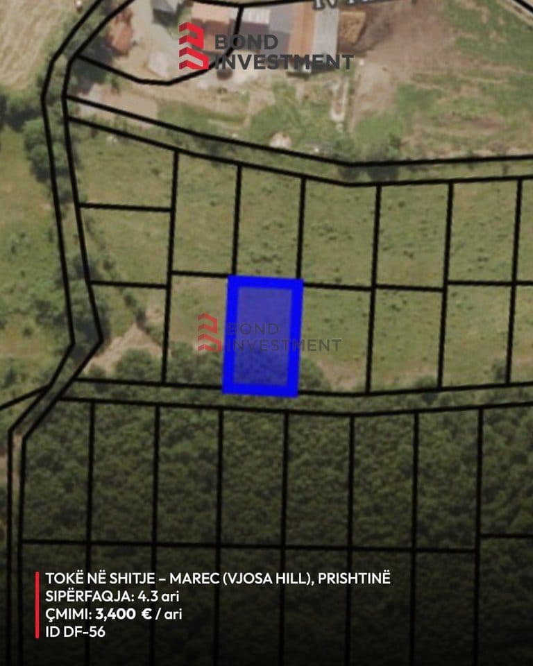 Tokë për Shitje në Vjosa Hill, Marec – Prishtinë 1