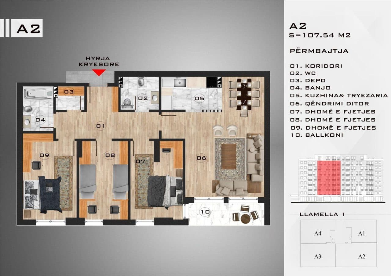 🏡 Në SHITJE – Banesë në Nordic Residence 1