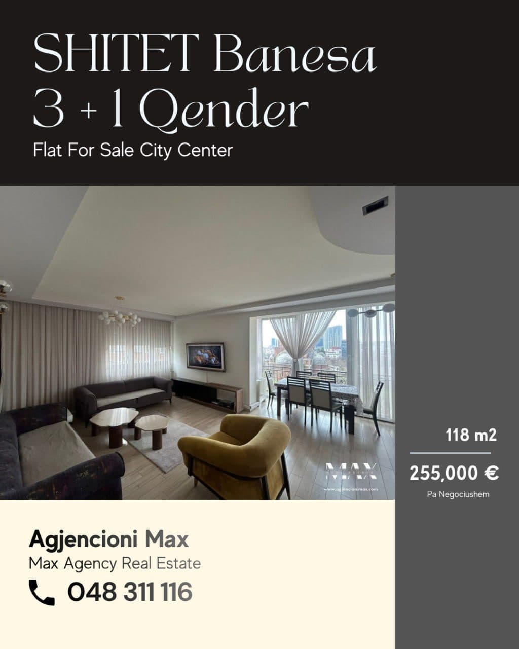Apartment for sale in Prishtinë