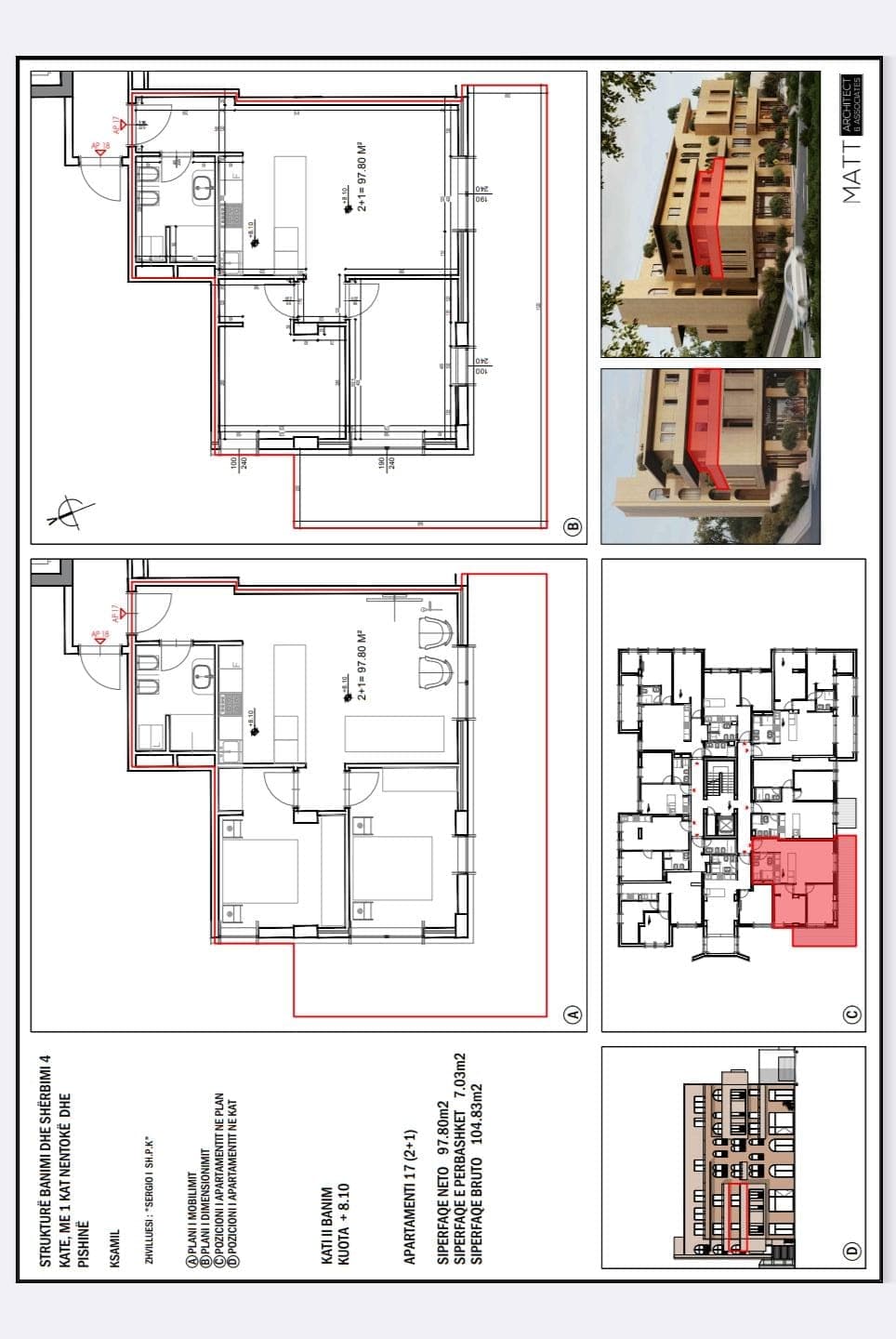 Apartament 2-Dhomësh për shitje