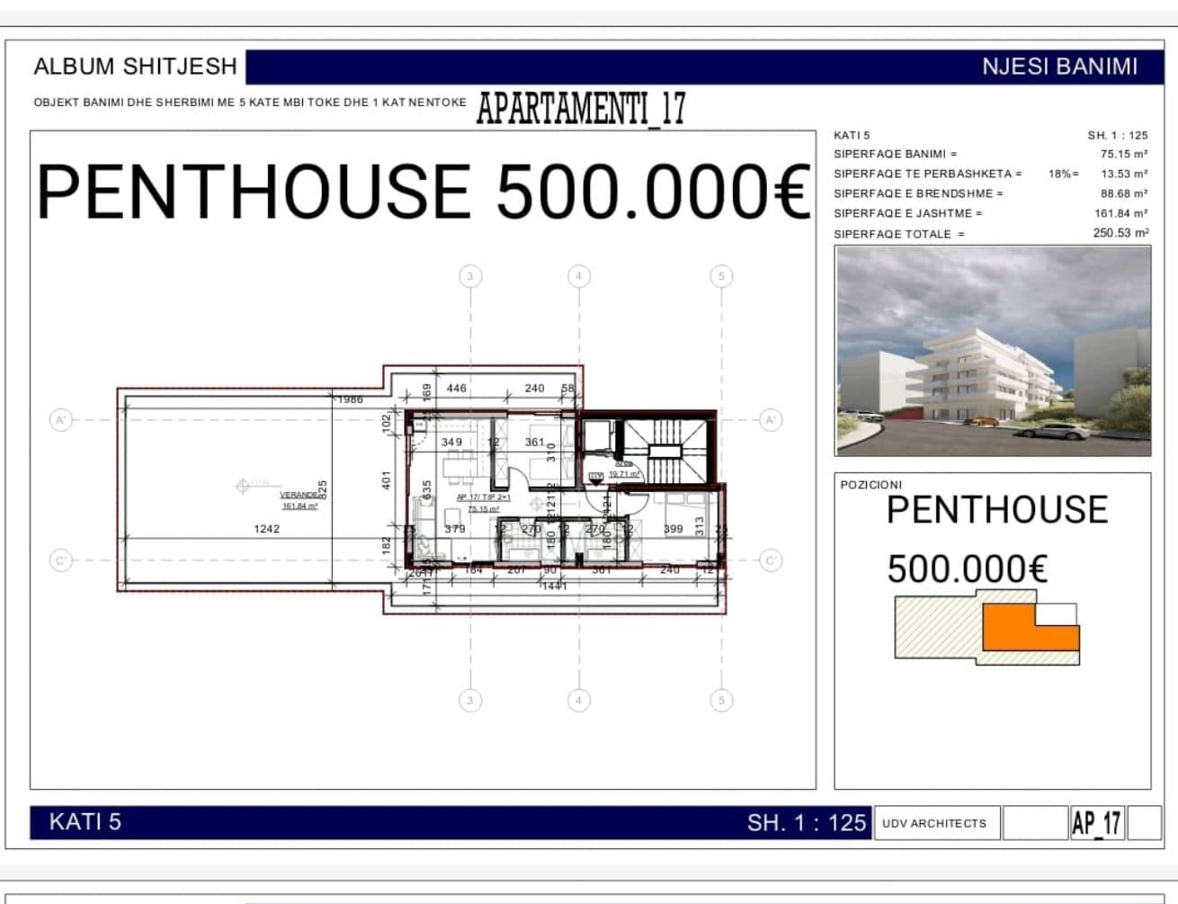 Penthouse Loft në shitje