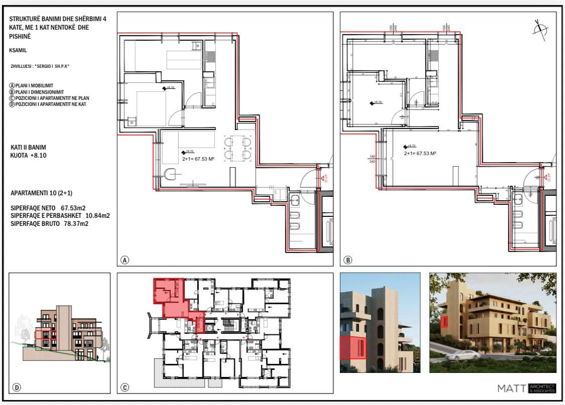 Apartament 2-Dhomësh për shitje