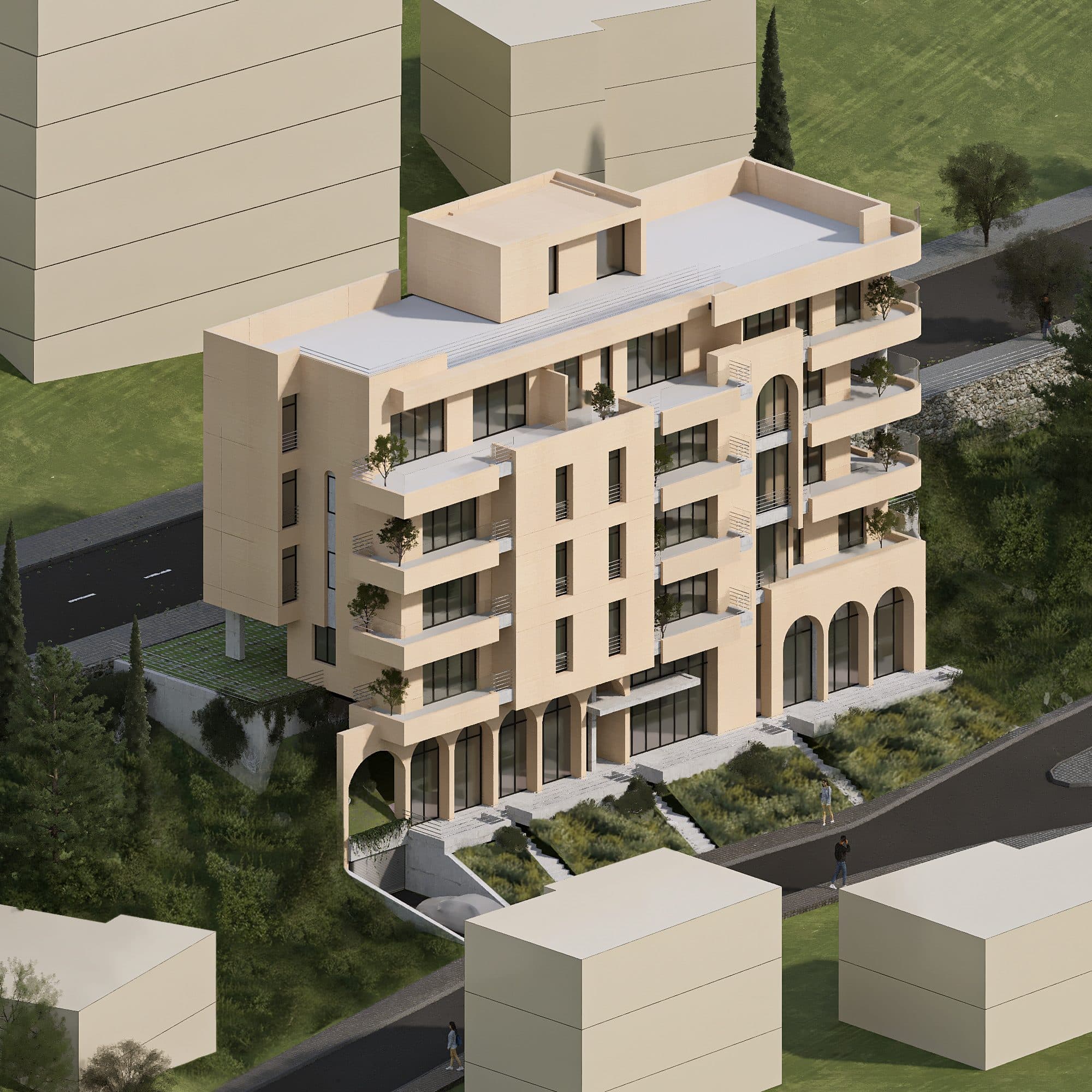 Penthouse me 2 Dhoma Gjummi për shitje në Rezidencën Ndërtesë të Re 4