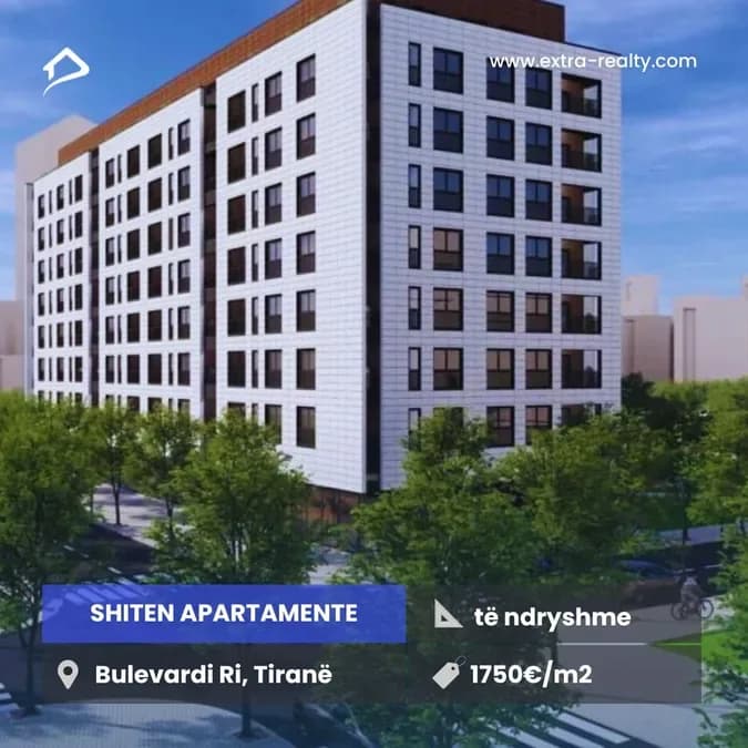 Shiten apartamente Bulevardi Ri, Tirane