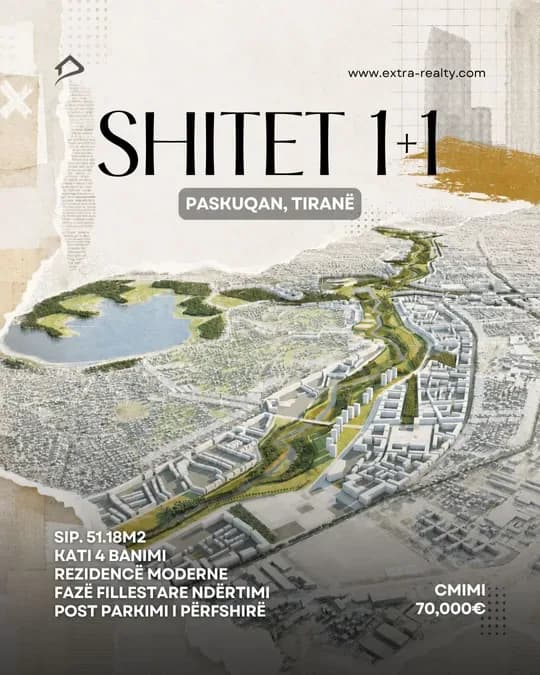 Shitet 1+1 + Parkim, Paskuqan, Tiranë