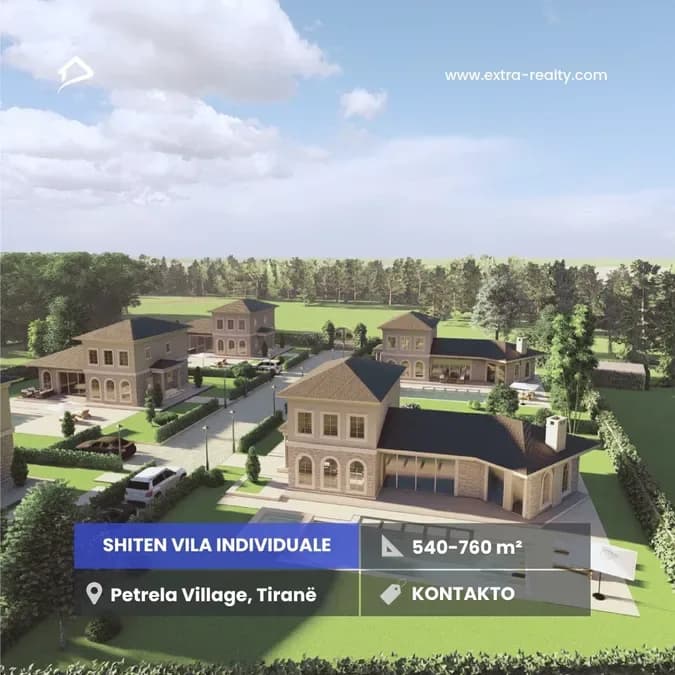 🏡 PETRELA VILLAGE – Ku qetësia takon luksin. Vetëm 15 minuta nga qendra e Tiranës dhe 1 km nga autostrada Tiranë–Elbasan, ngrihet një kompleks unik