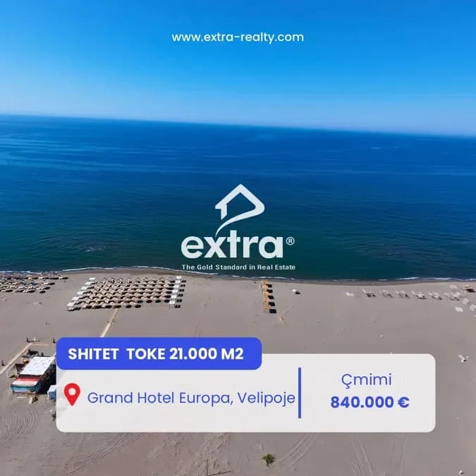 Toke per shitje okazion 21.000 m2 velipoje 840.000 €