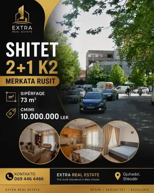 Shitet 2+1 k2 merkata rusit shkoder