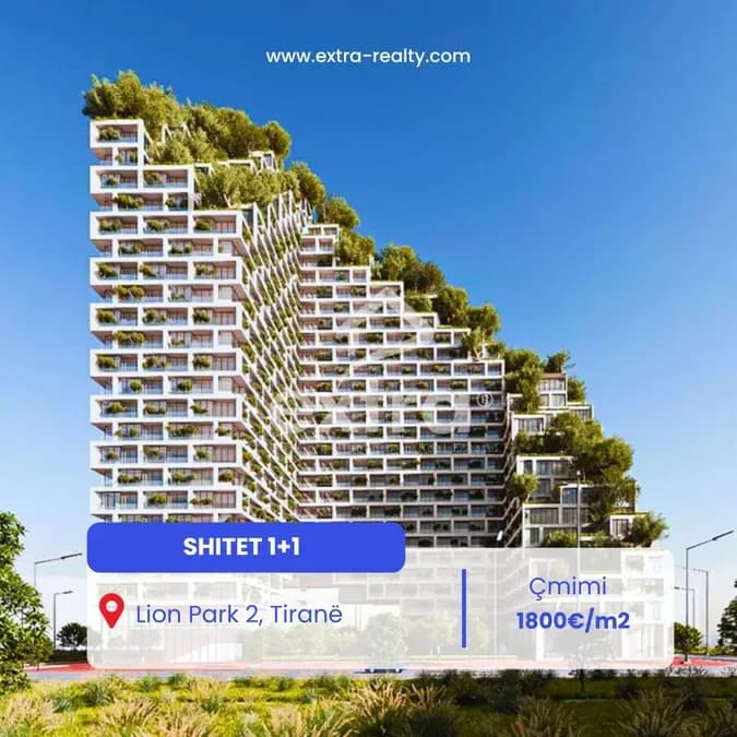 Shitet apartament 1+1 Rruga Dritan Hoxha Lion Park 2, Tirane