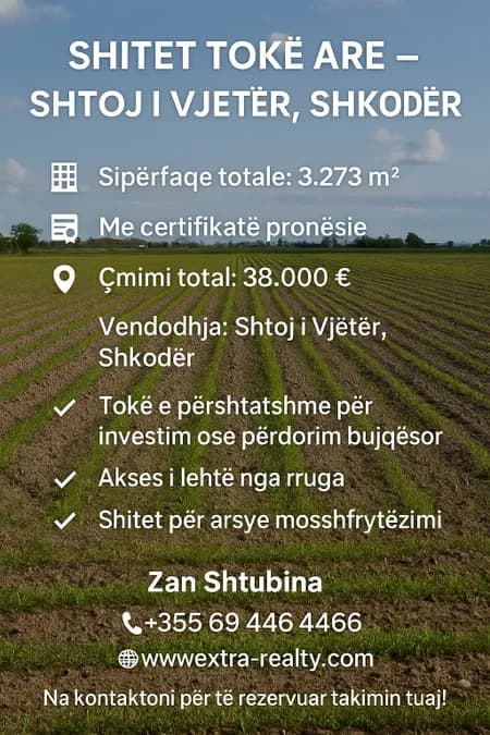 Shitet toke are ne shtoj te vjeter shkoder