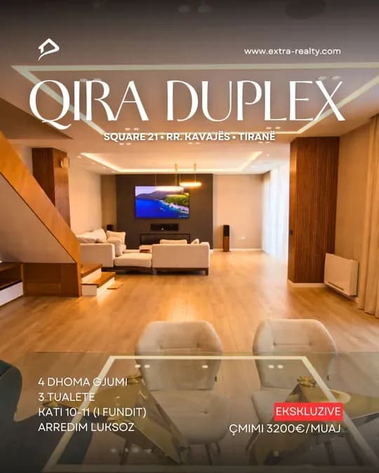 Duplex For Rent, Square 21, Kavaja Street, Tirana