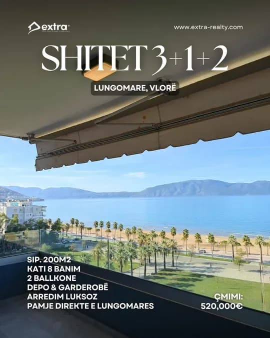 Shitet 3+1+2 Luksoz, Lungomare, Vlorë