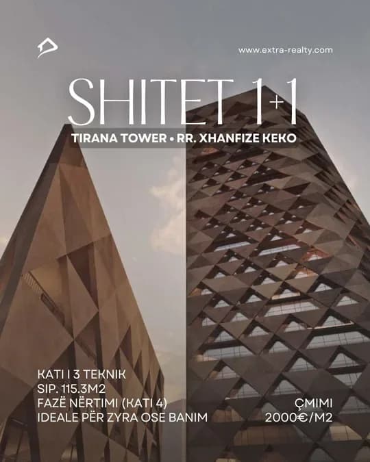 Shitet 1+1, Tirana Tower, Rr. Xhanfize Keko, Tiranë