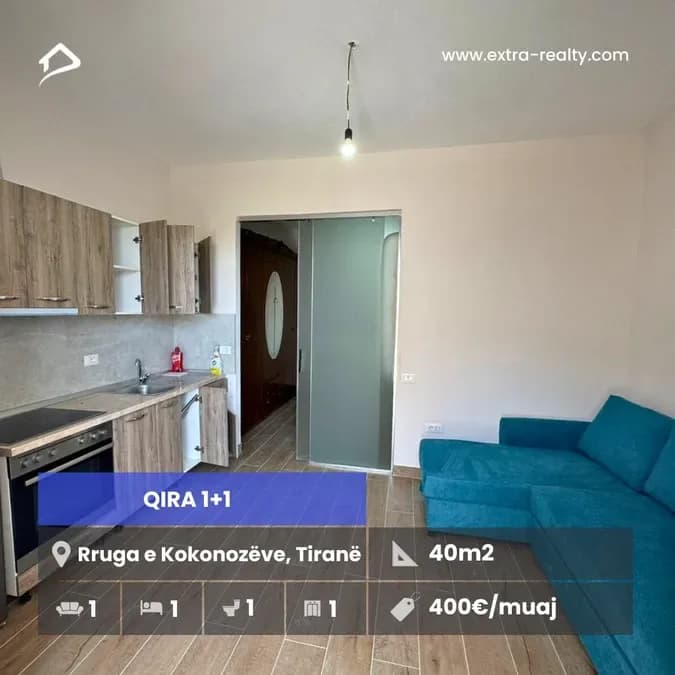 Qira 1+1 Rruga Kokonozeve, Tirane