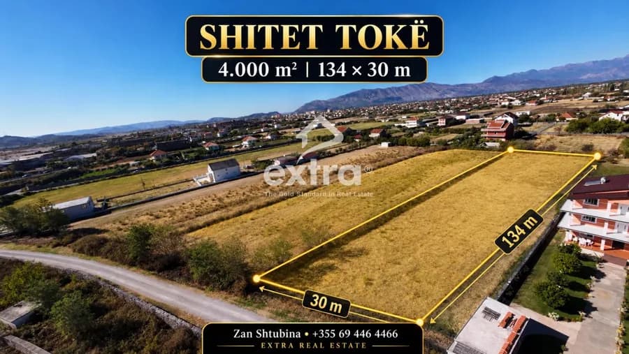 Shitet toke 4000m2 prane emigrantit golem 1