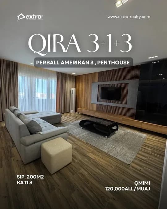 🏡 PENTHOUSE 3+1+3 ME QIRA | KATI 8 & I FUNDIT ( PERBALL AMERIKAN 3)