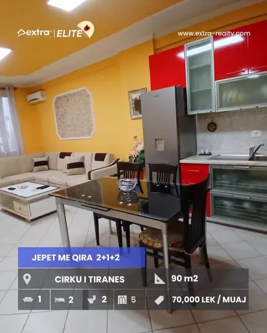Apartament për qira Qendër (Tiranë - qyteti)