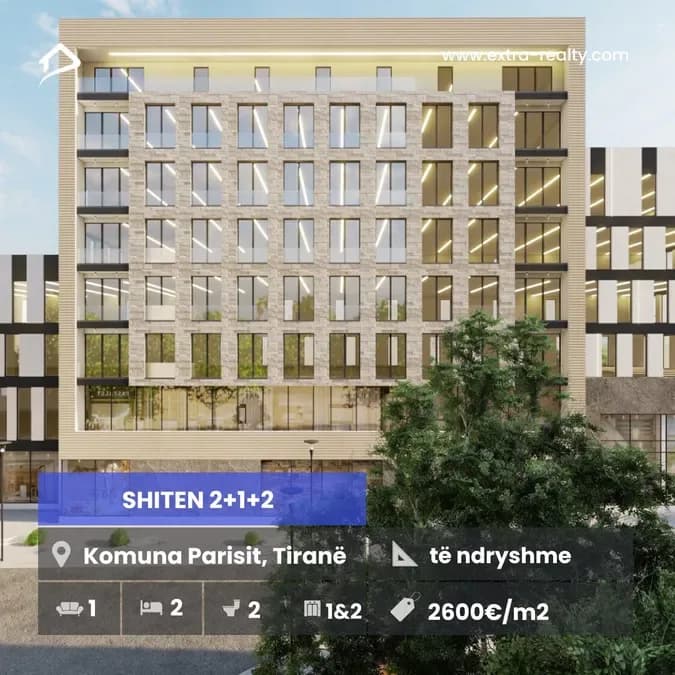 Shiten 2+1+2 Kristal Building, Komuna Parisit, Tirane