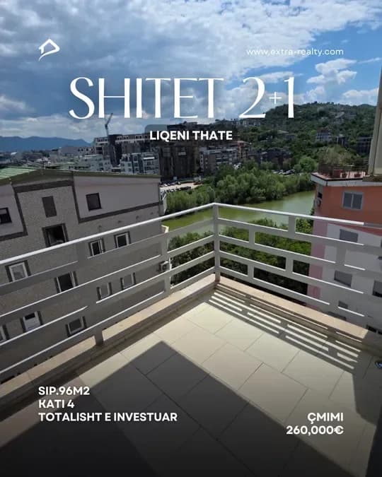 Shitet 2+1 Liqeni Thate , me çertifikat pronesie