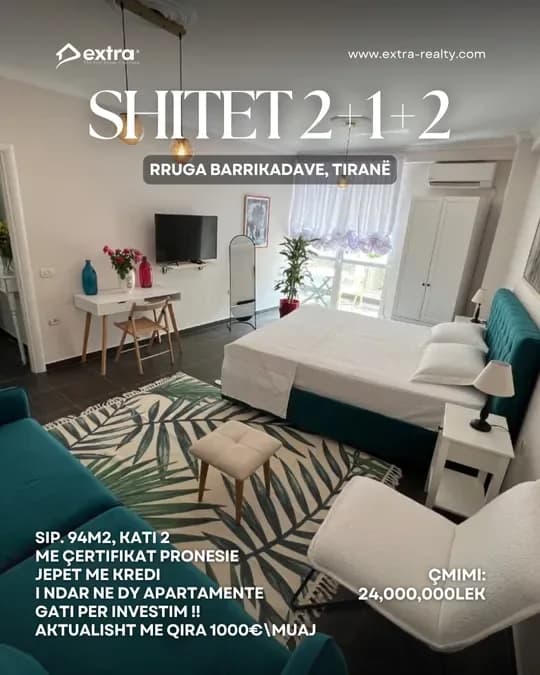 Shitet 2+1 Rruga Barrikadave