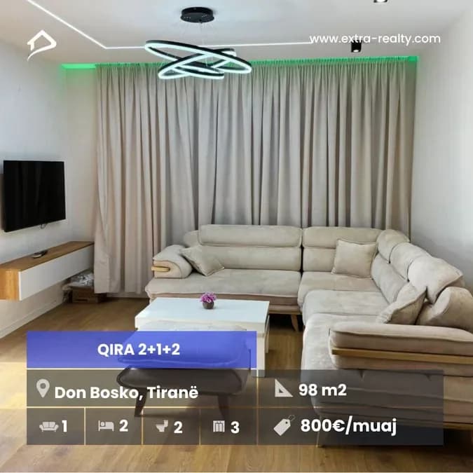 Rent 2+1+2 Don Bosko, Tirana
