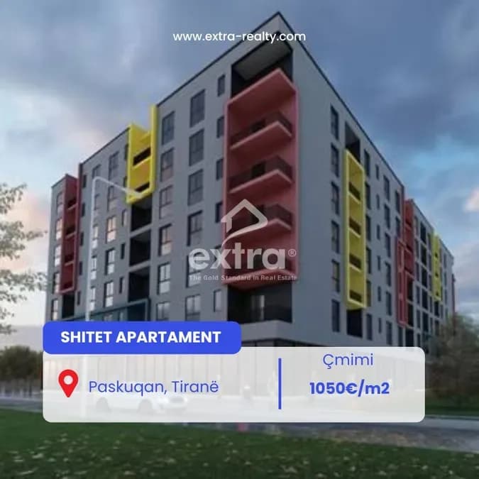 Shitet apartament 2+1+2 Paskuqan, Tirane