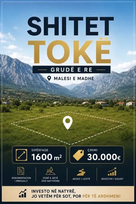 Shitet toke ne grude e re 30k