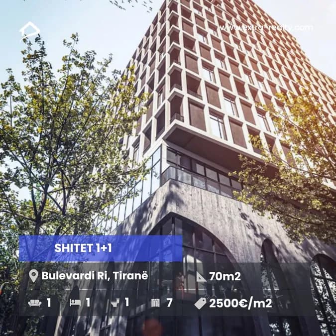 Shitet 1+1 Bulevardi i Ri, Tirane Altura Trade Center 1