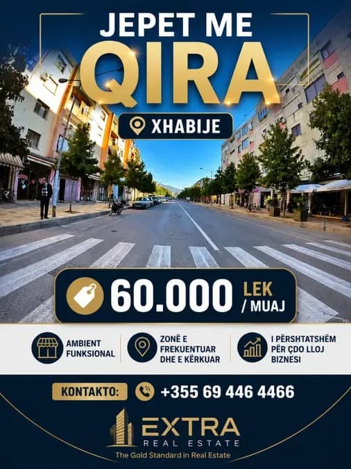 Jepet me qira dyqan ne rruge kryesore xhabije