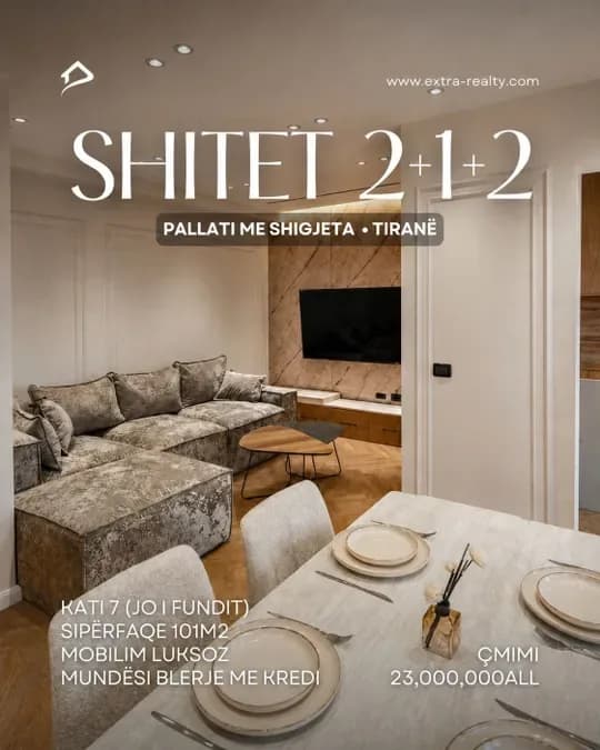 Shitet 2+1+2, Pallati me Shigjeta, Tiranë