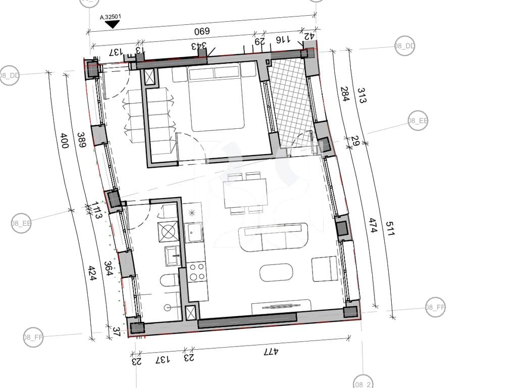 SHITET APARTAMENT 1+1 NE REZIDENCA BALLADA LIQENI I FARKES 3