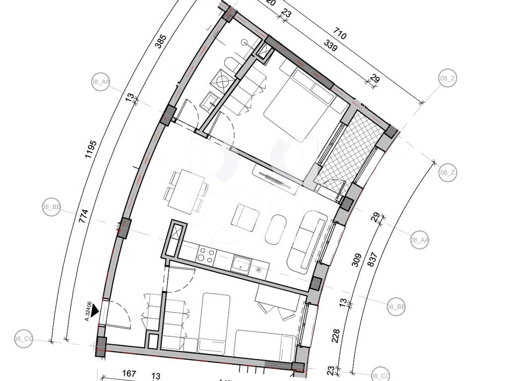 SHITET APARTAMENT 2+1 NE REZIDENCA BALLADA LIQENI I FARKES 3