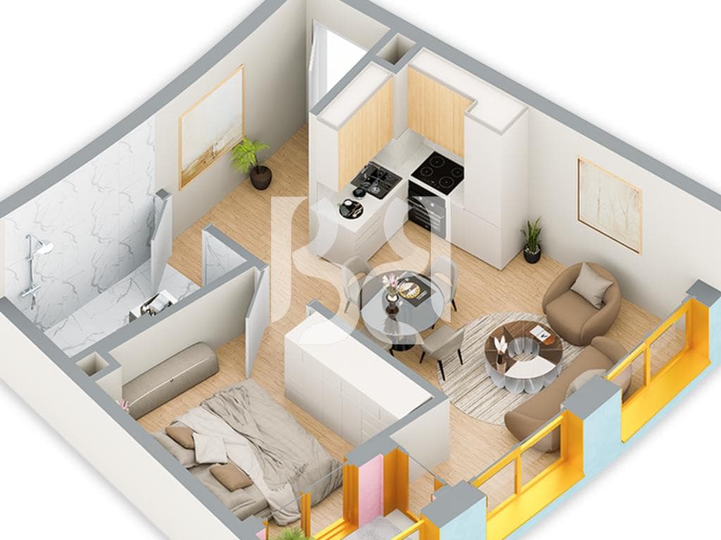 SHITET APARTAMENT 1+1 NE REZIDENCA BALLADA LIQENI I FARKES 2