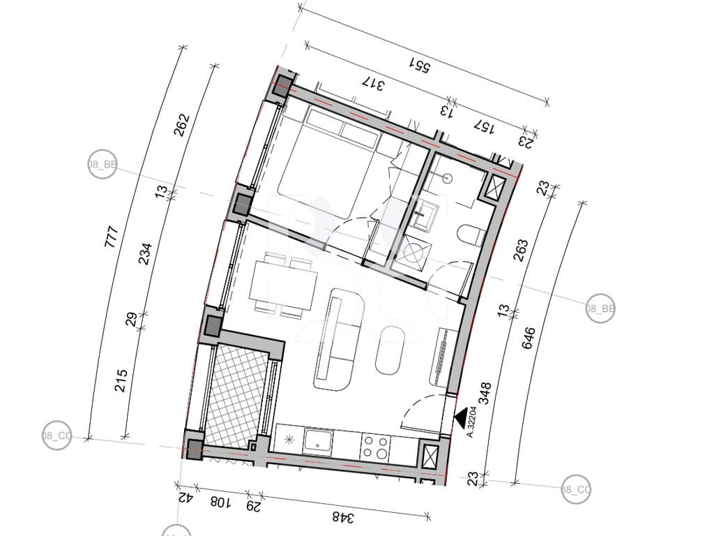 SHITET APARTAMENT 1+1 NE REZIDENCA BALLADA LIQENI I FARKES 3