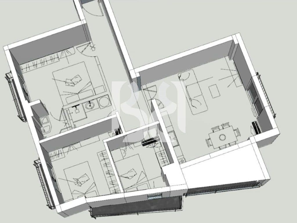 APARTAMENT 3+1 PËR SHITJE NË LIQENIN E THATË, TIRANË 4