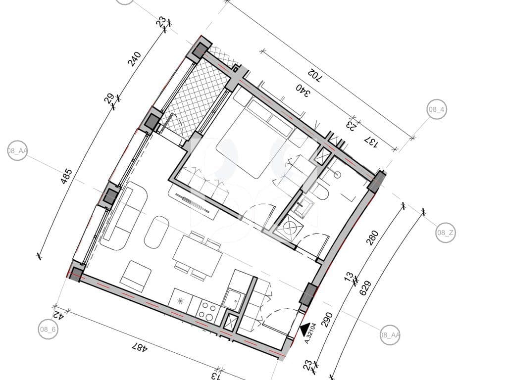 SHITET APARTAMENT 1+1 NE REZIDENCA BALLADA LIQENI I FARKES 3