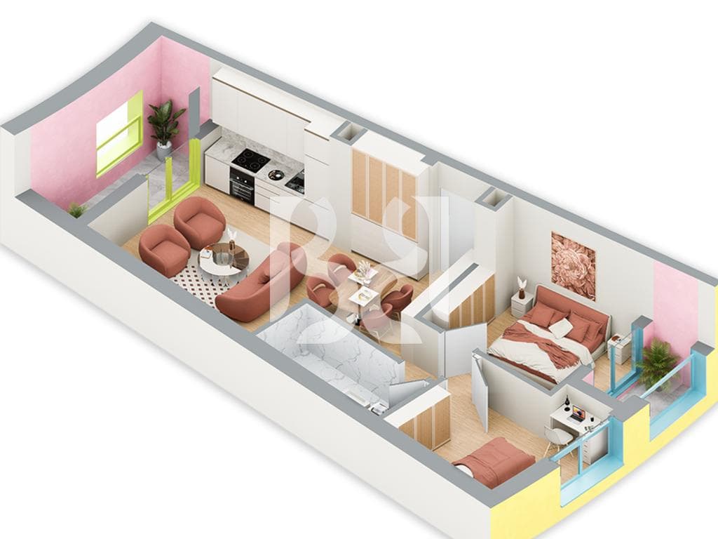 SHITET APARTAMENT 2+1 NE REZIDENCA BALLADA LIQENI I FARKES 2