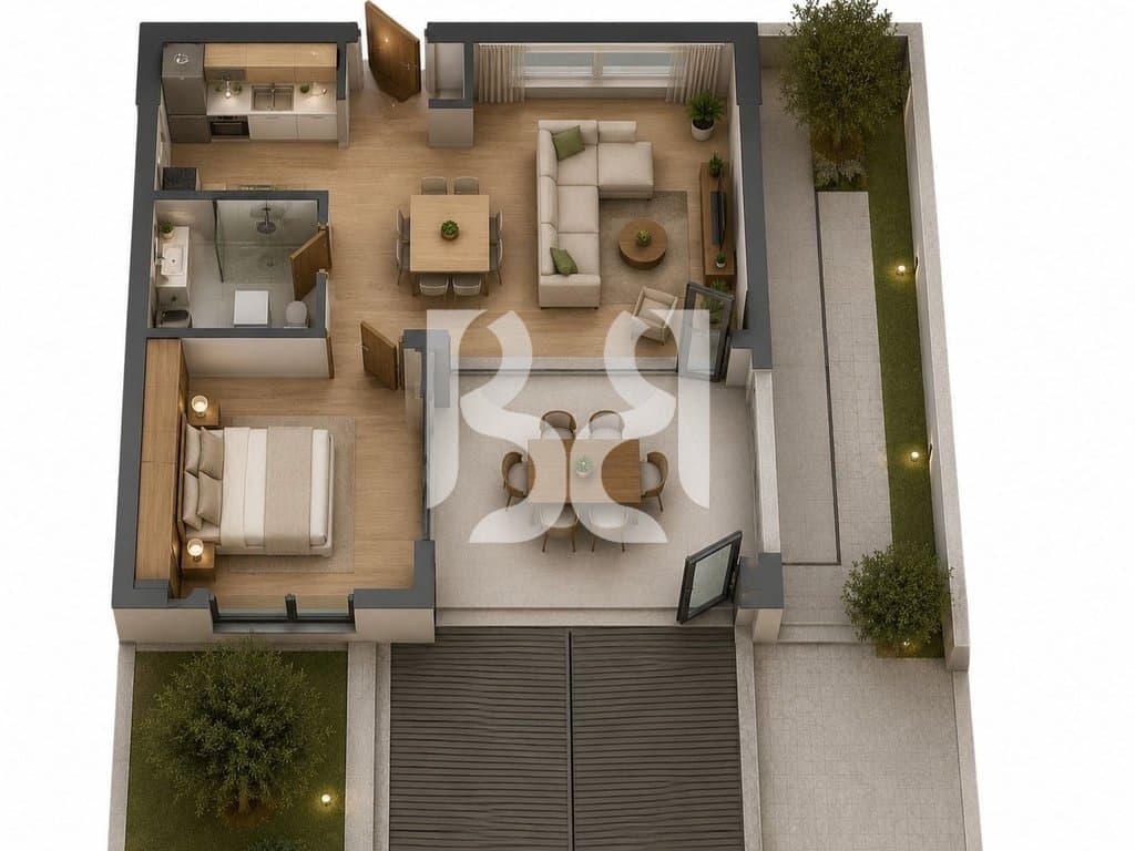 APARTAMENT EKSKLUZIVE 1+1+OBORR NE TURQUOISE MARINA, HAMALLAJ 4