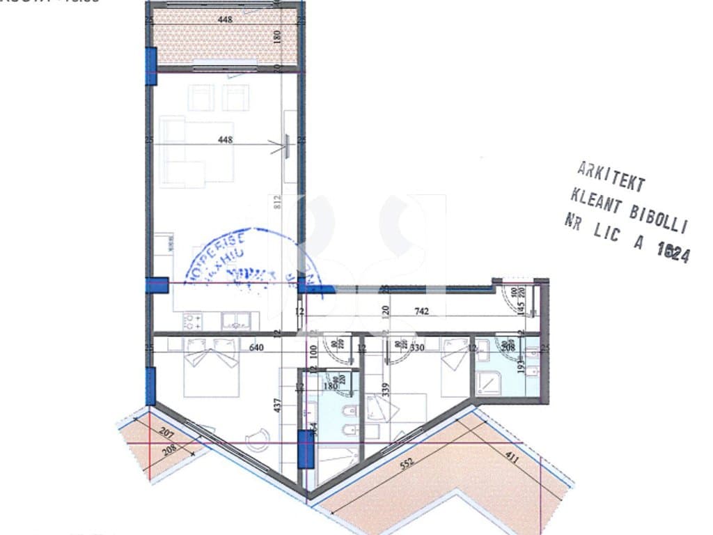 SHITET APARTAMENT 2+1 TEK COLONNADE RESIDENCE RRUGA DRITAN HOXHA TIRANE 2