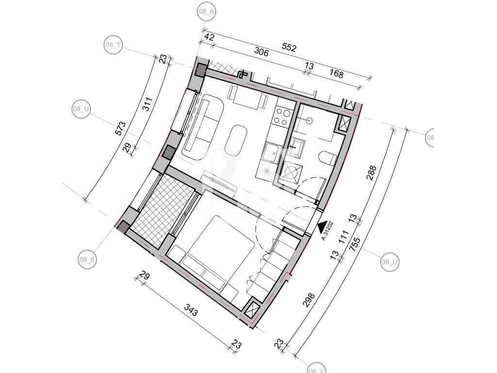 SHITET ME KREDI DERI NE 80% APARTAMENT 1+1 NE REZIDENCA BALLADA LIQENI I FARKES 2