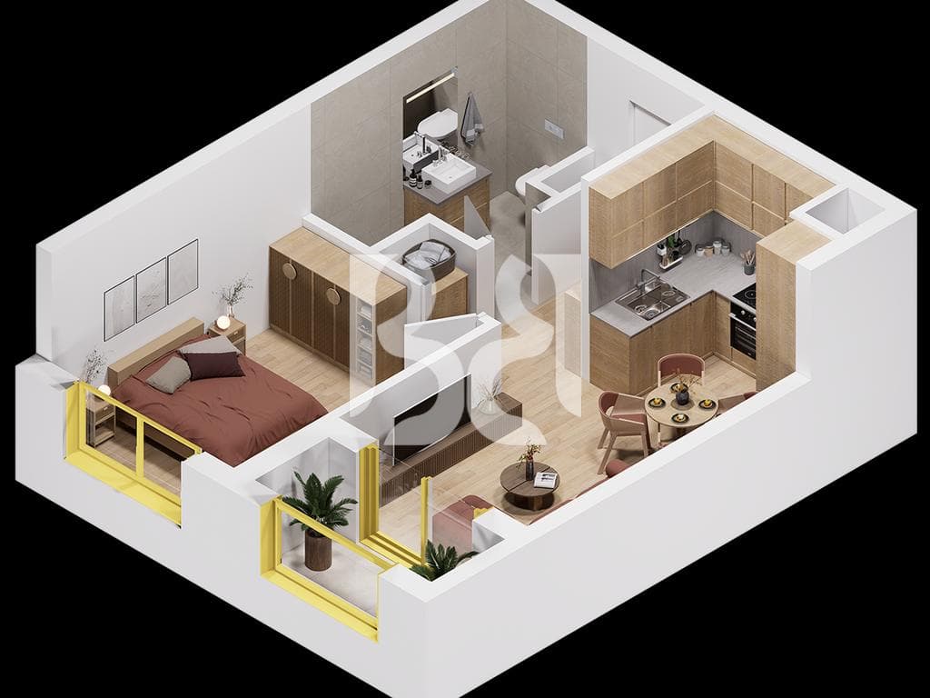 APARTAMENT 1+1 PER SHITJE NE PASKONE RESIDENCE 3