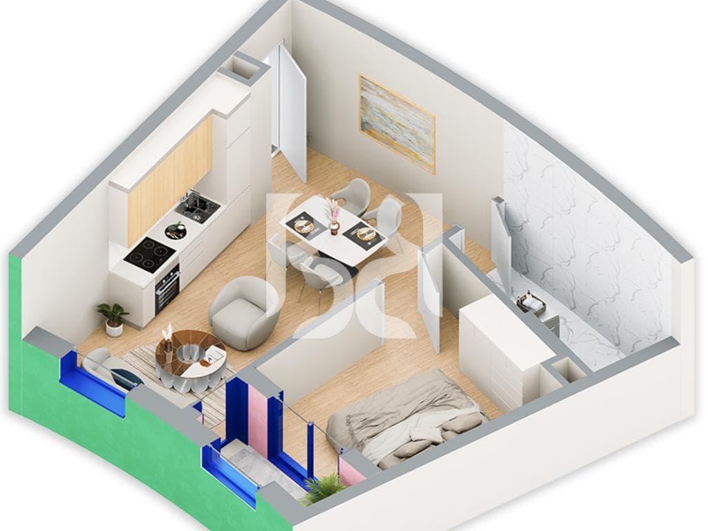 SHITET APARTAMENT 1+1 NE REZIDENCA BALLADA LIQENI I FARKES 2