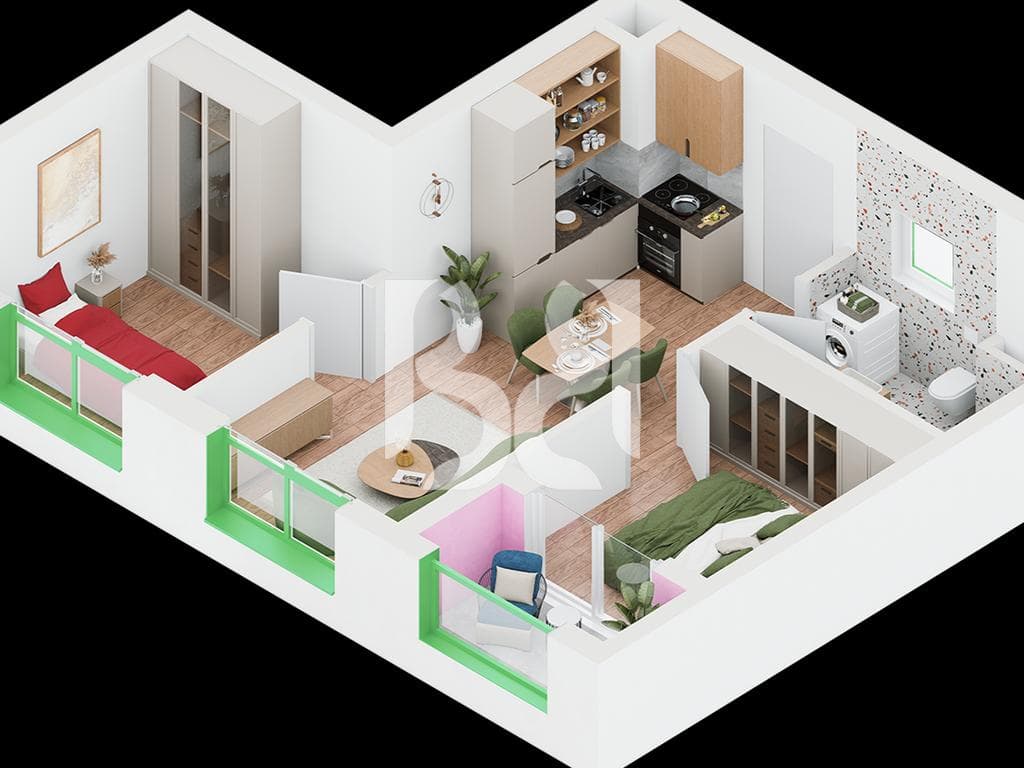 Apartament 2+1 në shitje në Nokia Residence Rezidencë e re nga Kontakt Ali Demi Tiranë Mundësi blerjeje me kredi deri në 80%