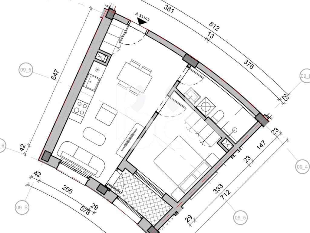 SHITET APARTAMENT 1+1 NE REZIDENCA BALLADA LIQENI I FARKES 3