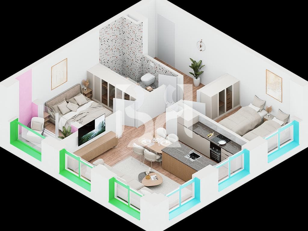 Apartament 2+1 në shitje në Nokia Residence Rezidencë e re nga Kontakt Ali Demi Tiranë Mundësi blerjeje me kredi deri në 80%