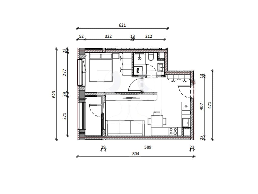 APARTAMENT 1+1 NE SHITJE REZIDENCA KADIU 3