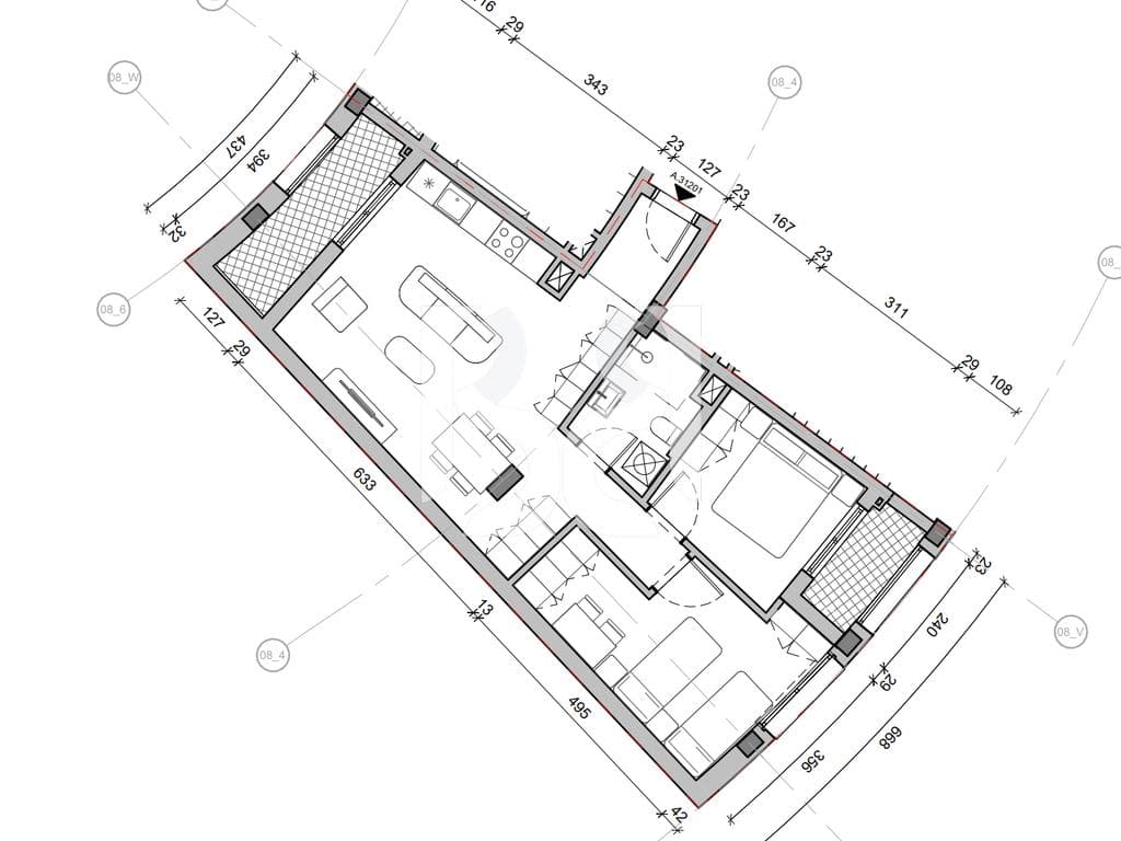 SHITET ME KREDI DERI NE 80% APARTAMENT 2+1 NE REZIDENCA BALLADA LIQENI I FARKES 2
